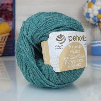 Перуанская альпака (Пехорка) - 764 (Зелёный меланж)