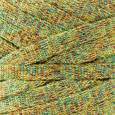 Шнур Риббон с люрексом 85м/170±5 гр (Желтый, люрекс: Радуга) Шнур Риббон с люрексом 85м/170±5 гр (Желтый, люрекс: Радуга)