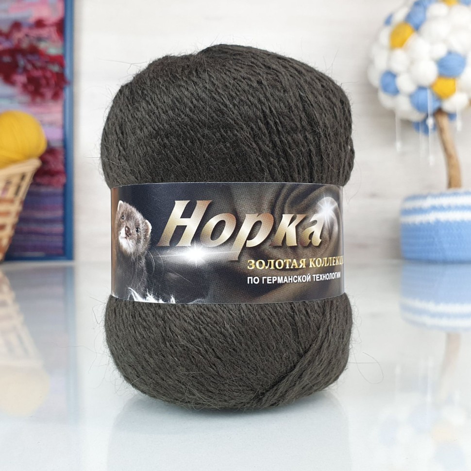 Норка длинноворсная - 814 (тем. болото)