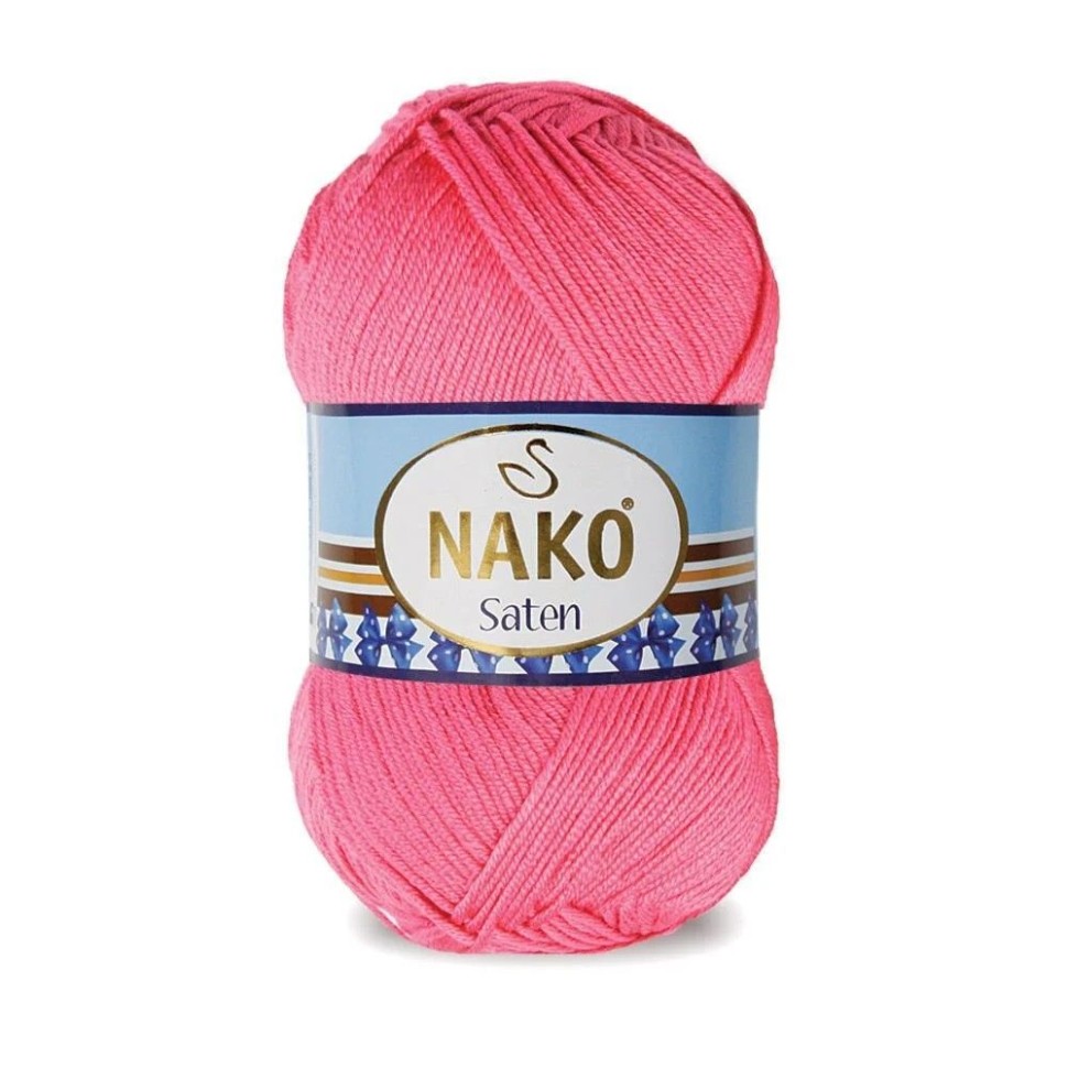 Saten 100гр. (Nako) - 236 (ярко-розовый)
