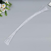 Проволока для творчества "Астра" d 0,4 мм, 60 см, 100шт, белый