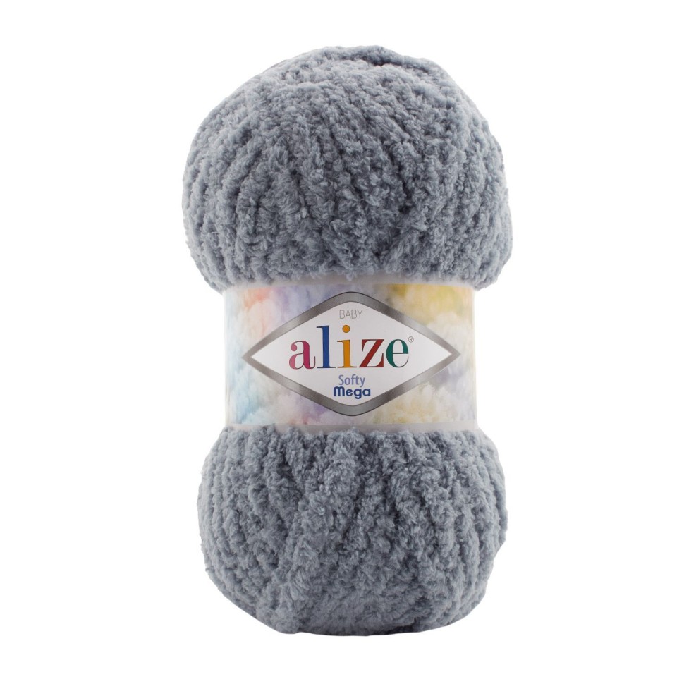 Softy mega, Alize - 119 (серое небо)
