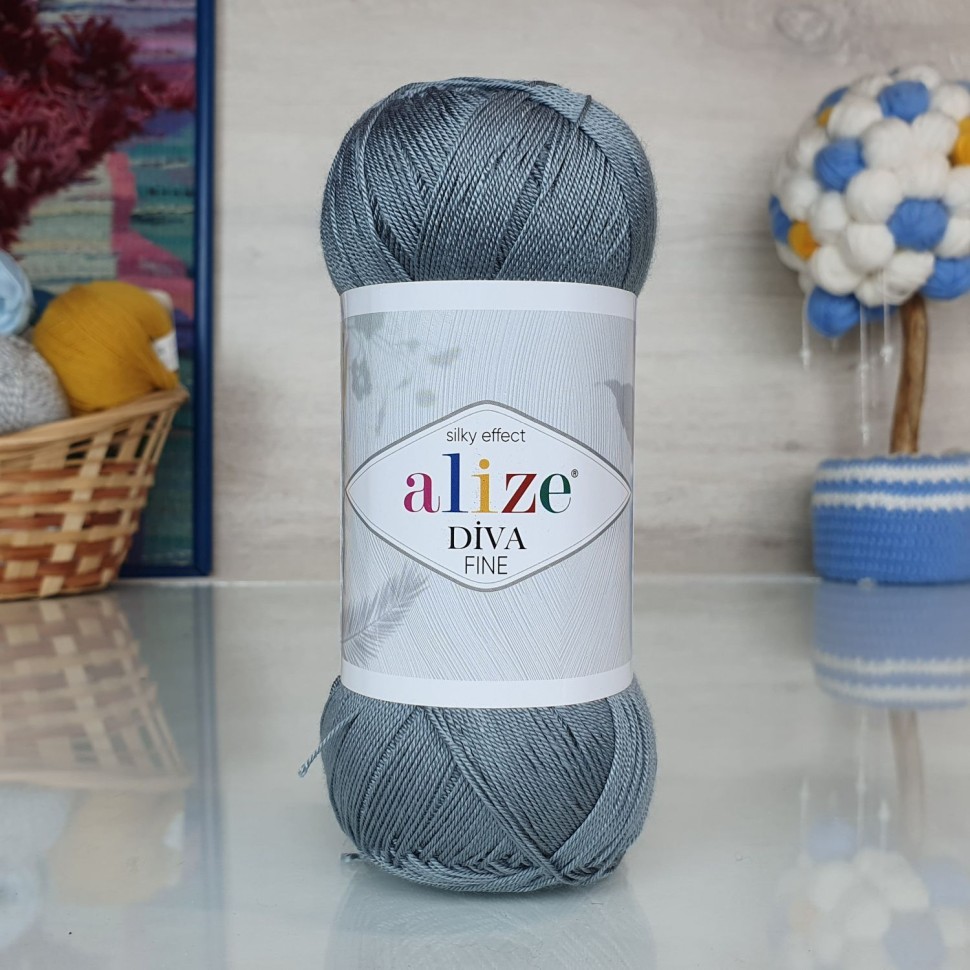 DIVA FINE ALIZE - 87 (серый)