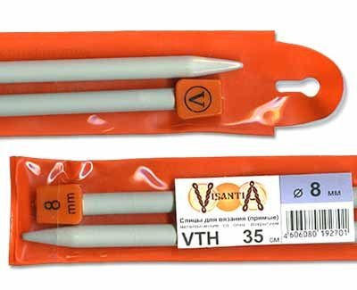 прямые VTH металл  d 8.0 мм 35 см VIZANTIA
