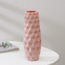 Ваза для цветов, пластик 7×6,5×26 см, 1,3 л, розовая