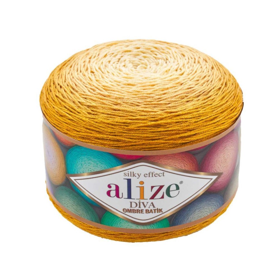 DIVA OMBRE BATIK Alize - 7358 (канарейка)