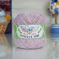 Стрекоза файн - 086 (белый с розовым люрексом)