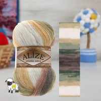 ANGORA GOLD BATIK - 1893 (корич-зел-беж-бел)