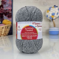Шотландский твид (ТКФ) - 96 (серый меланж)