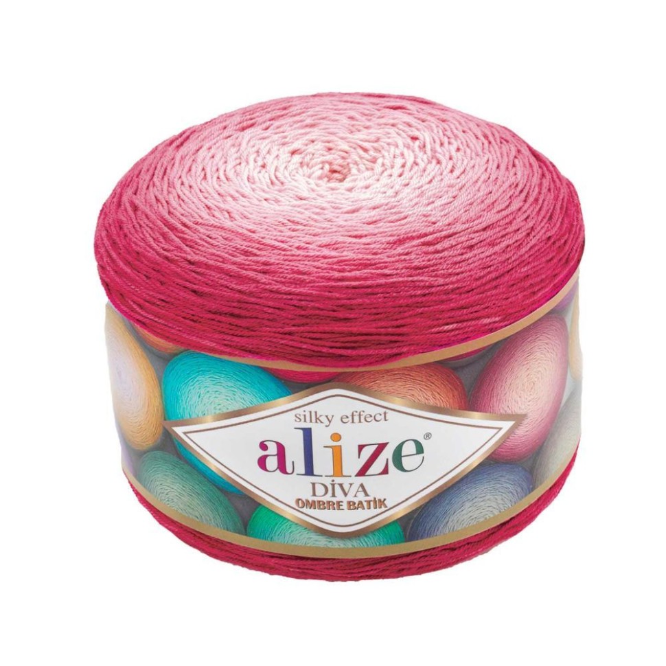 DIVA OMBRE BATIK Alize - 7367 (мальва)