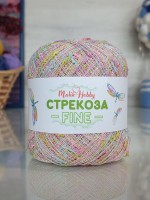 Стрекоза файн - 003 (розовый/бирюза/липа)