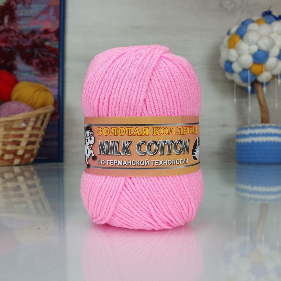 Милк коттон - 008 (яр.розовый)