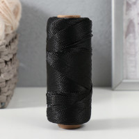 Нить полиамидная крученая 187*1*2 / 250 м (черная)