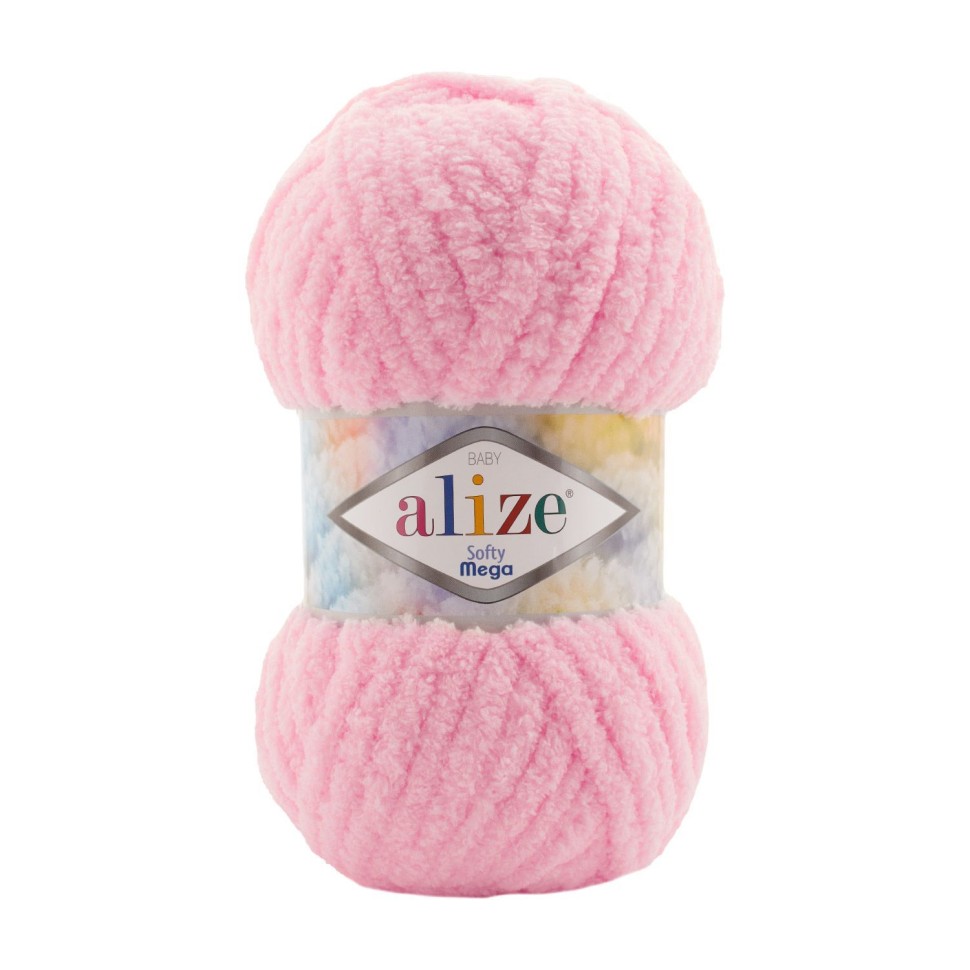 Softy mega, Alize - 185 (детский розовый)
