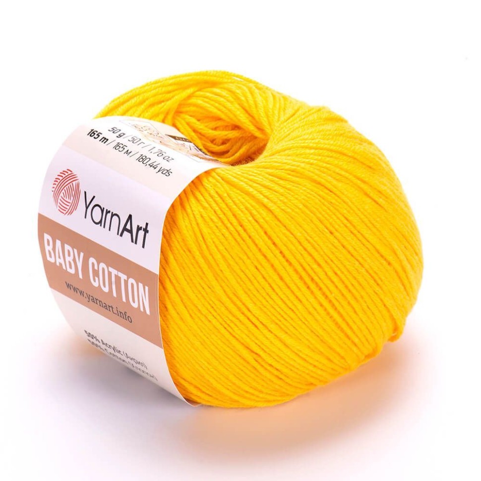 Baby Cotton YarnArt - 432 (жёлтый)
