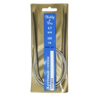 941145 Спицы  круговые металл 100см, 4,5мм Hobby&amp;Pro