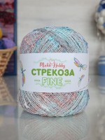 Стрекоза файн - 005 (пудра/бирюза/голубой)