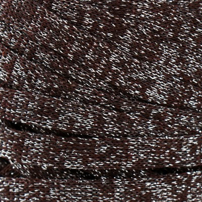 Шнур Риббон с люрексом 85м/170±5 гр (Кофе, люрекс: Серебро) Шнур Риббон с люрексом 85м/170±5 гр (Кофе, люрекс: Серебро)