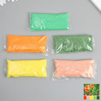 Набор цветного песка №9, 5 цветов, по 100 гр