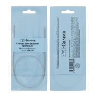 Спицы круговые MKJ-R (d 1.6 мм) сталь 50 см 1 шт с металл.леской Gamma