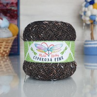 Стрекоза файн - 093 (черный с серебяным и бронзовым люрексом)