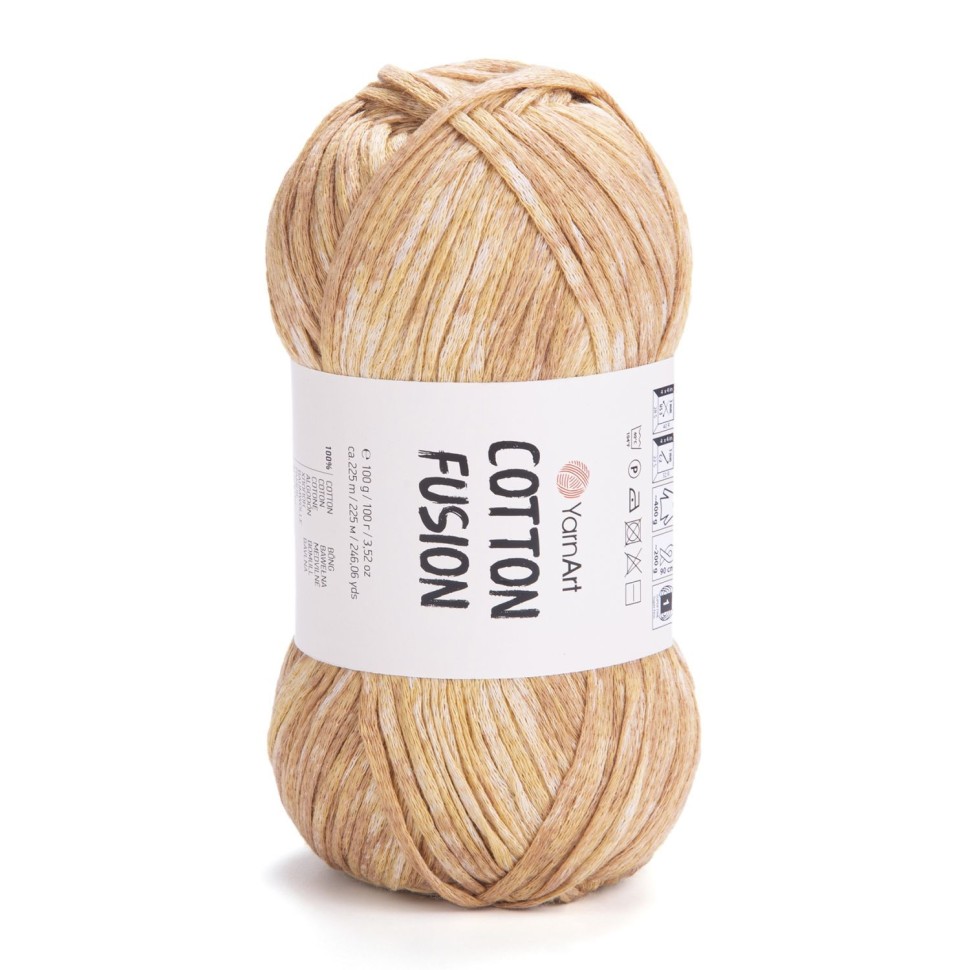 Cotton fusion YarnArt - 3642 (золотистый)