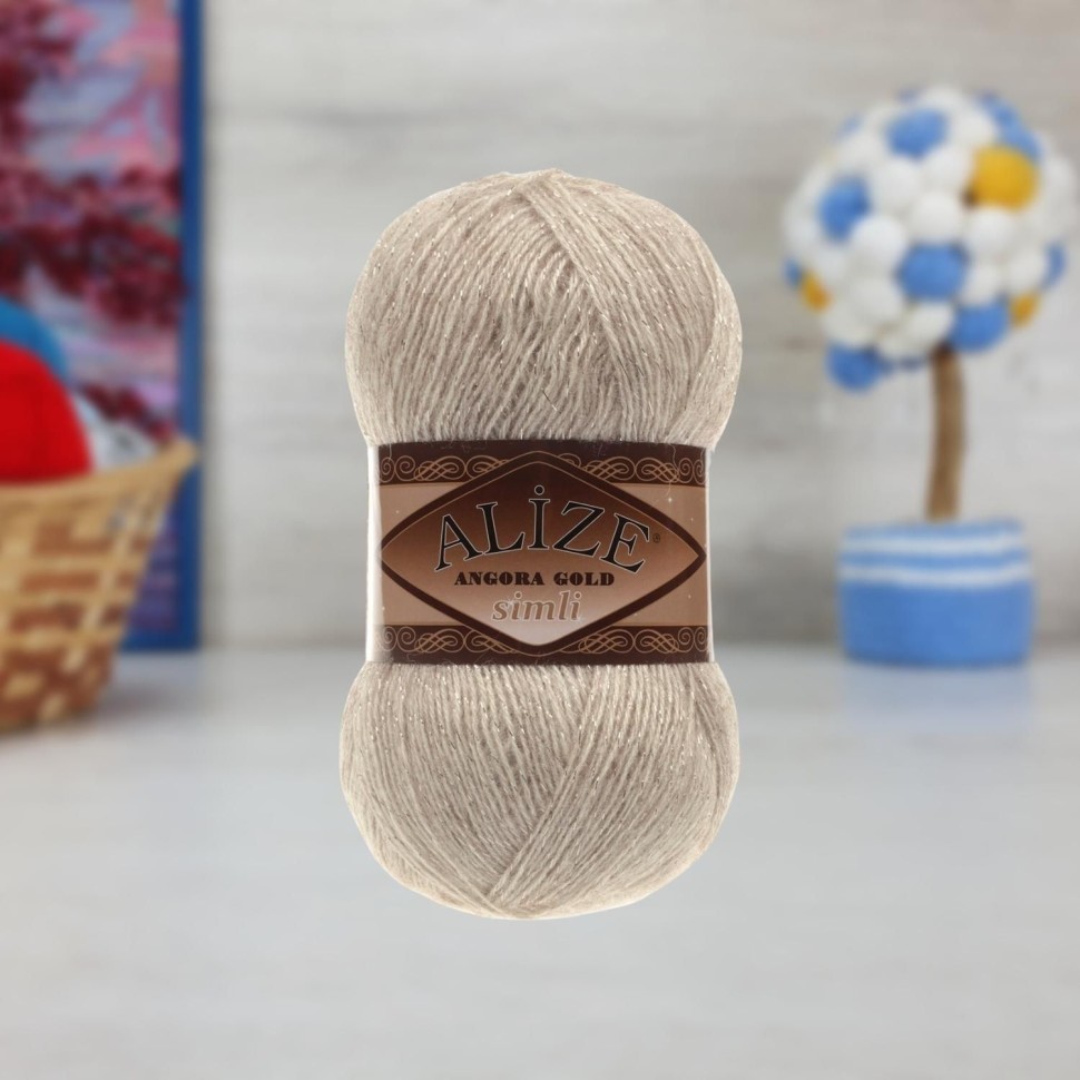 ANGORA GOLD SIMLI - 152 (бежевый меланж)