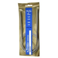 941160 Спицы  круговые металл 100см, 6,0мм Hobby&amp;Pro