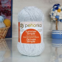 Летняя Simple Пехорка - 386 (светло-серый меланж)