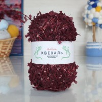 Квезаль - 238 (бордовый с голографическими  пайетками)