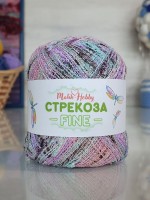 Стрекоза файн - 007 (сирень/персик/бирюза/корич)