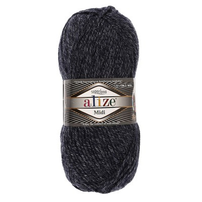 Пряжа "Superlana midi" 25% шерсть, 75% акрил 170м/100гр (805 т. синий) Пряжа "Superlana midi" 25% шерсть, 75% акрил 170м/100гр (805 т. синий)