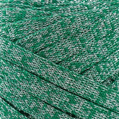 Шнур Риббон с люрексом 85м/170±5 гр (Нефрит, люрекс: Серебро) Шнур Риббон с люрексом 85м/170±5 гр (Нефрит, люрекс: Серебро)