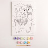 Картина по номерам «Лама» 20 × 30 см