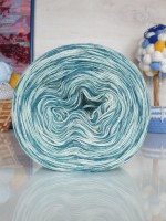 Ангорка меланж Рассказовская - 29_2 (мята-белый-бирюз)