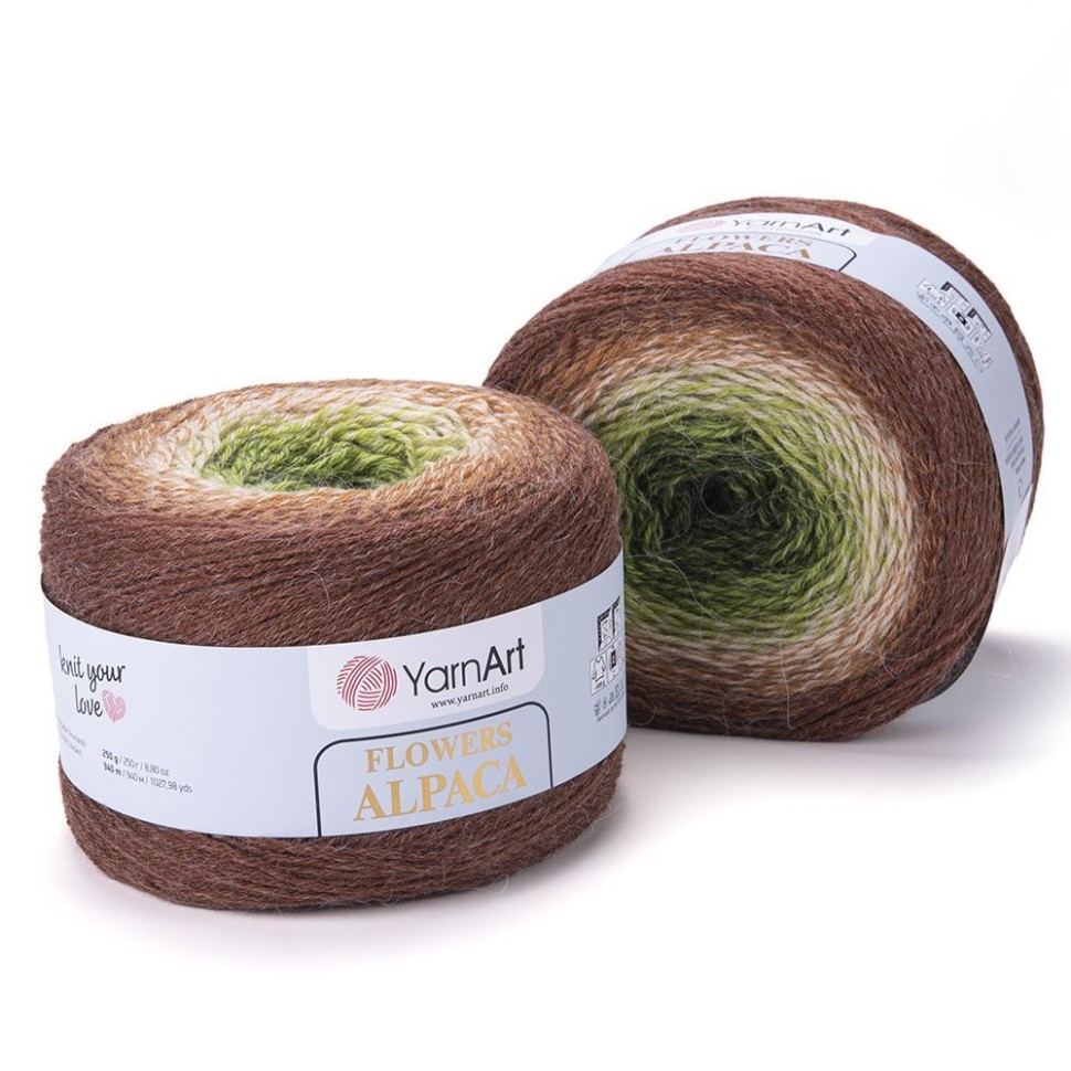 Flowers Alpaca YarArt - 425 (св коричн)