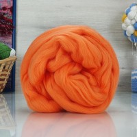 Тонкая шерсть (для валяния) - 189 (яр.оранжевый)