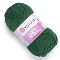 Flowers Unicolor YarnArt - 758 (зеленый)