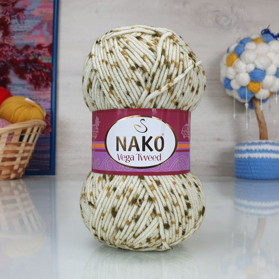 Vega Tweed, Nako - 35017 (молочный)
