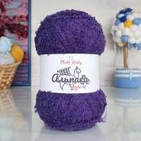 Альпака букле M&amp;H - 2334 (фиолетовый)