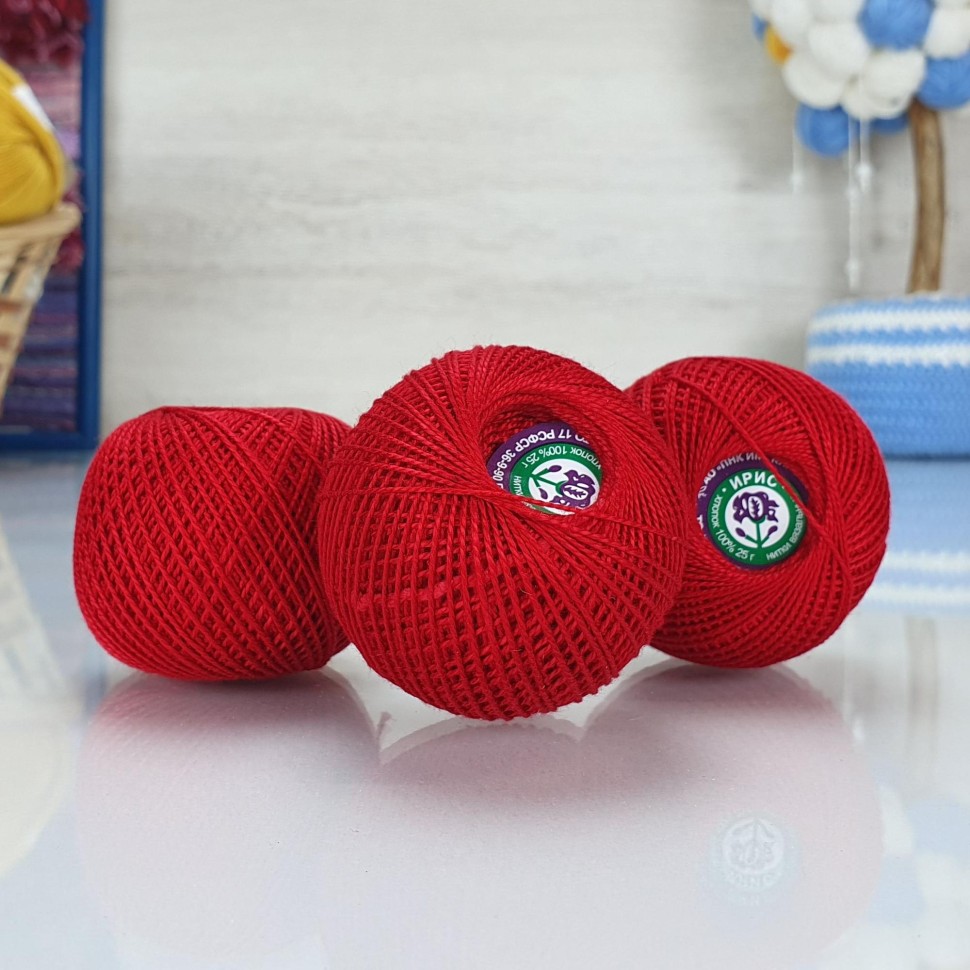 Ирис набор 4 шт по 20 г - 0906 (красный)