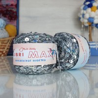 Колибри макси королевские пайетки - AV004 (серый меланж с гологр.пайетками)