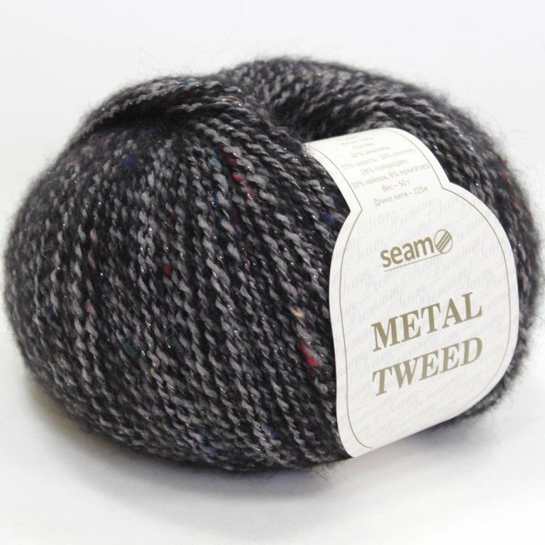 Метал твид, Seam - 03 (антрацит)