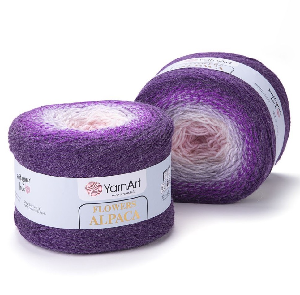 Flowers Alpaca YarArt - 427 (цикломен)