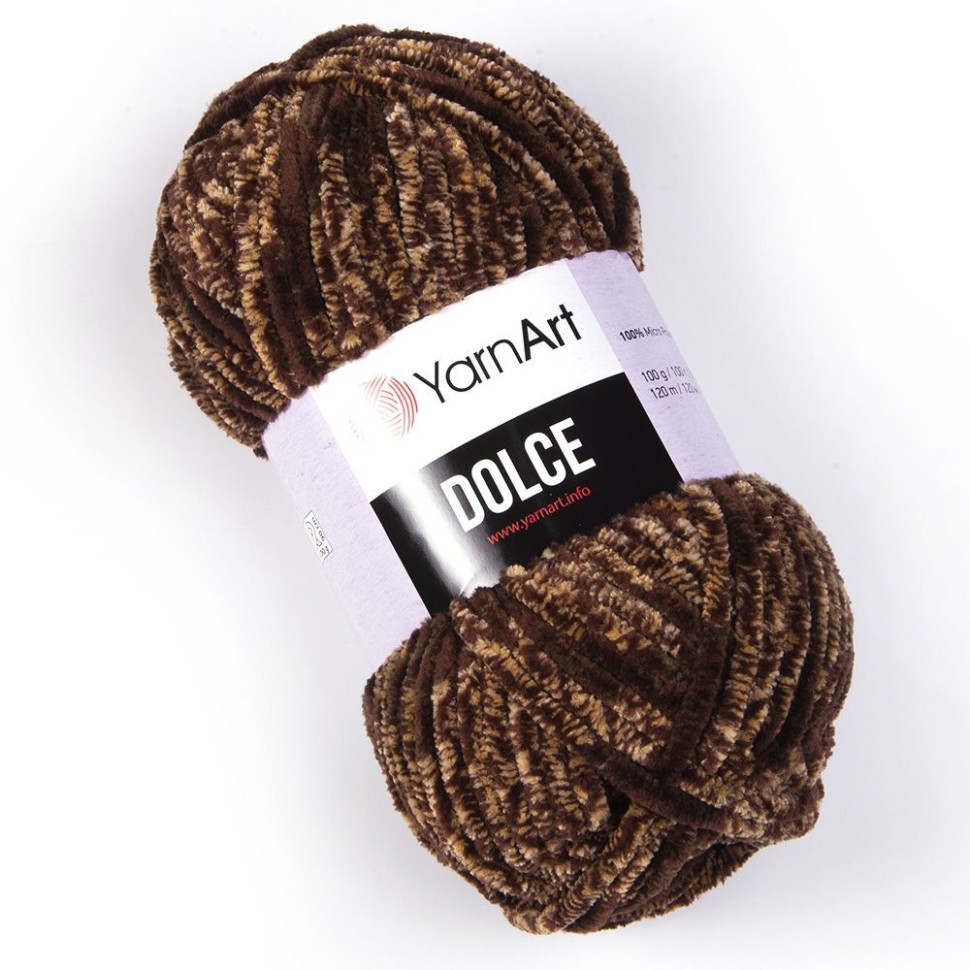 Пряжа Dolce (YarnArt) - 804 (т.коричневый принт)