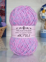 Акрил Рассказовский 100 г - 26 (меланж розово-голубой)