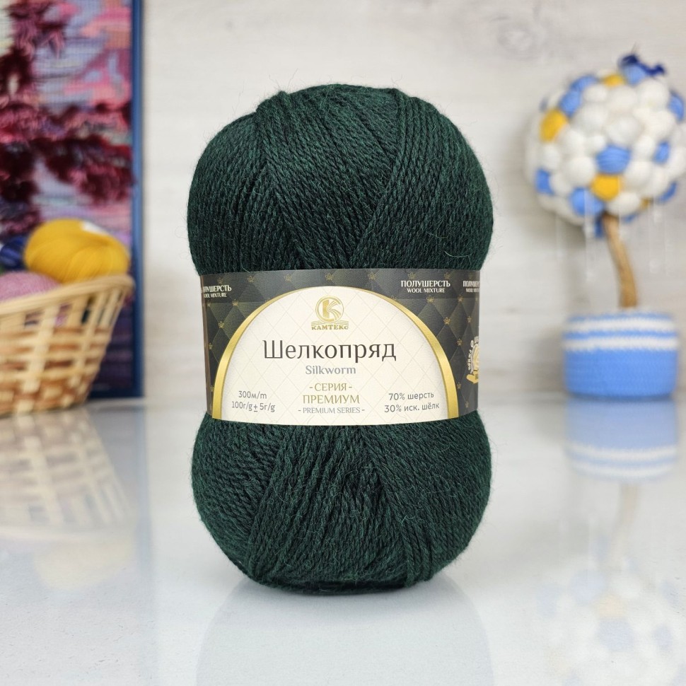 Шелкопряд (Камтекс) - 110 (зеленый)