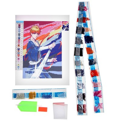 Алмазная вышивка с полным заполнением «Воин с мечом», холст, 20 х 30 см Алмазная вышивка с полным заполнением «Воин с мечом», холст, 20 х 30 см