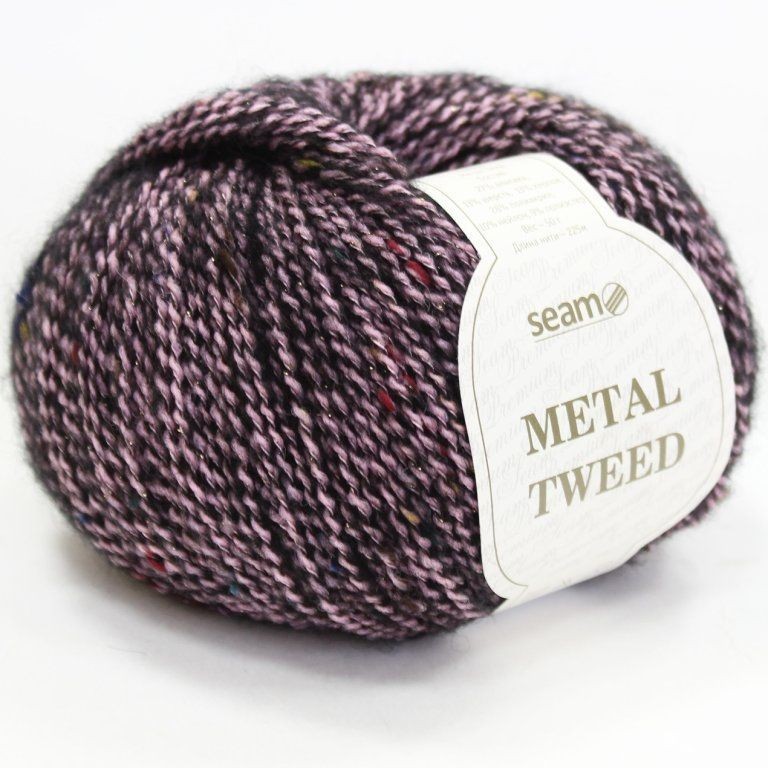 Метал твид, Seam - 09 (баклажан)