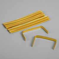 Клип-лента в нарезке, золотой, 13 см (500 шт.)